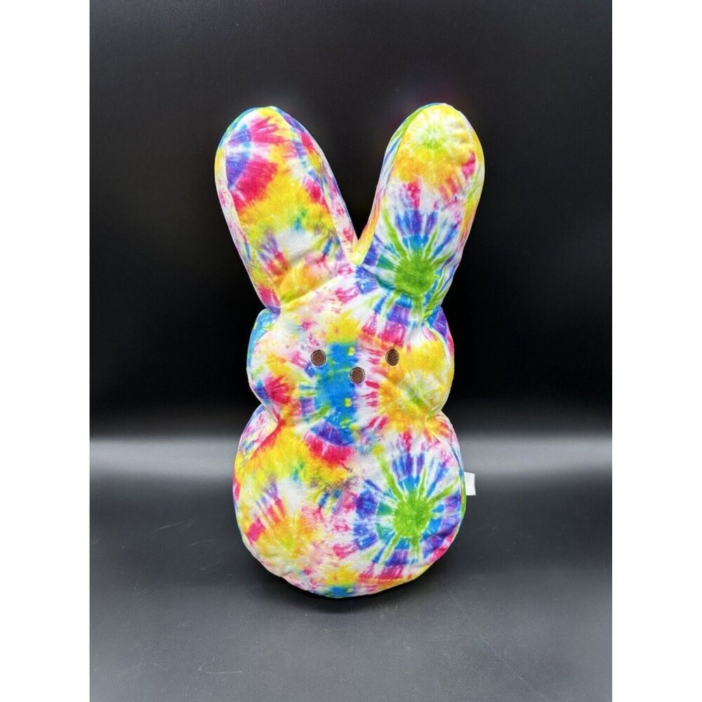 PEEPS Retro Tie Dye Easter Bunny Rabbit Plush Stuffed Animal 2023 Just born 17” - Picture 2 of 14